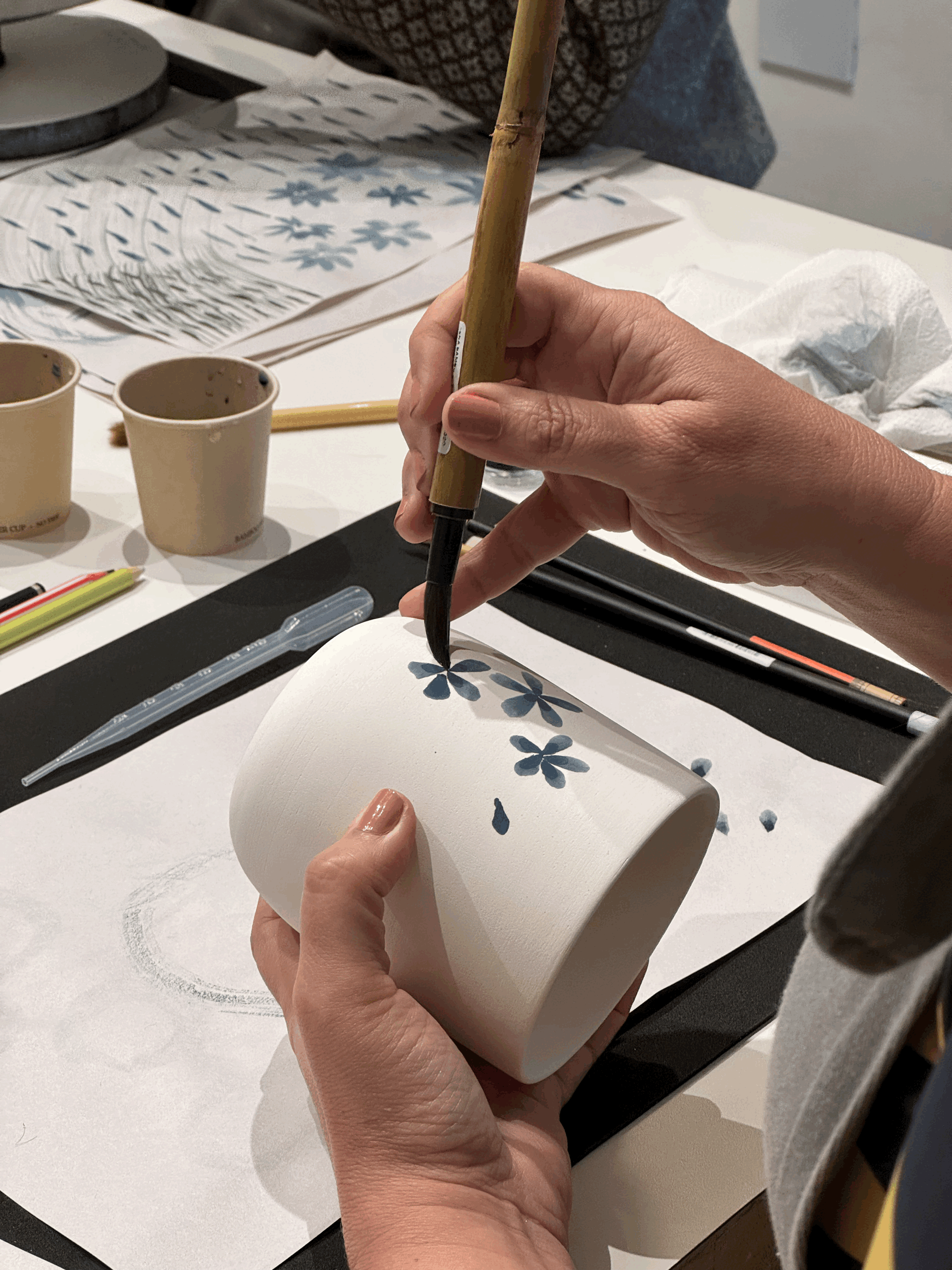 Sometsuke | vivência em pintura japonesa em porcelana